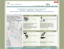 Tablet Screenshot of biotechedge.ca